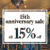 15周年記念SALE！