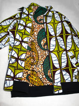 【UNISEX】裏地付きZIPジャンパー/WHITESHURI