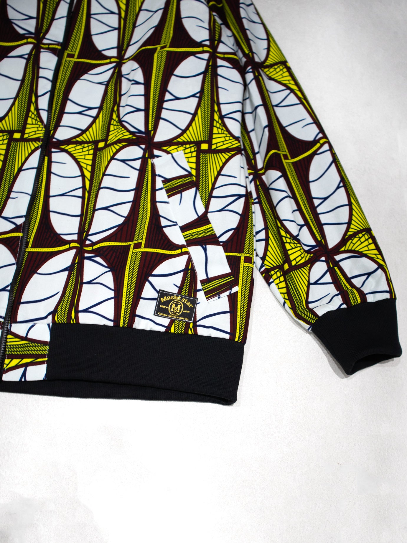 【UNISEX】裏地付きZIPジャンパー/WHITESHURI