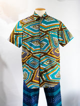 【Men's】スタンダード半袖シャツ/3RHOMBUS