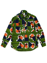 スタンダードアフリカン長袖シャツ/KAHKI