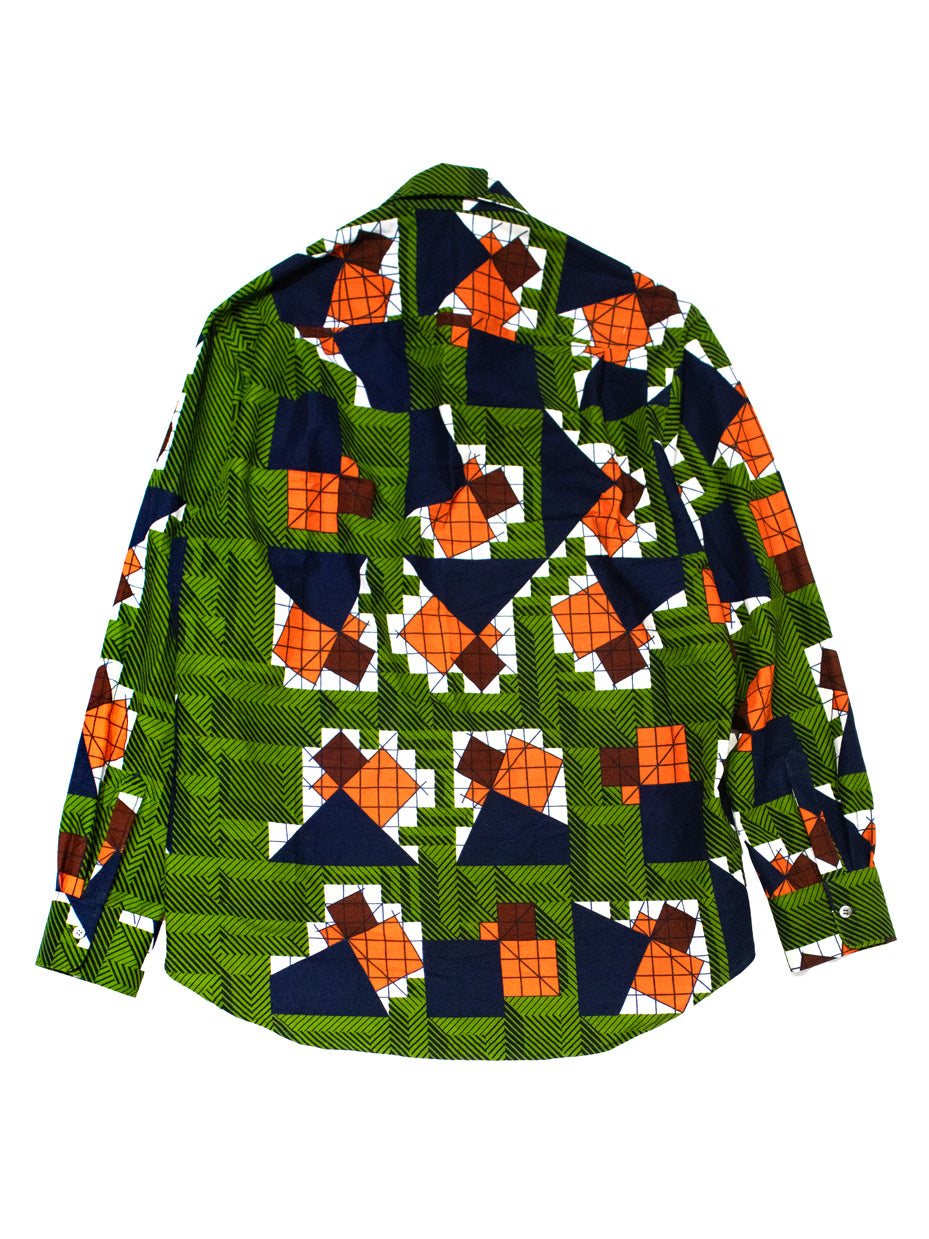 スタンダードアフリカン長袖シャツ/KAHKI