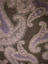 イタリア製ジャガード織VEST/BROWNPURPLE