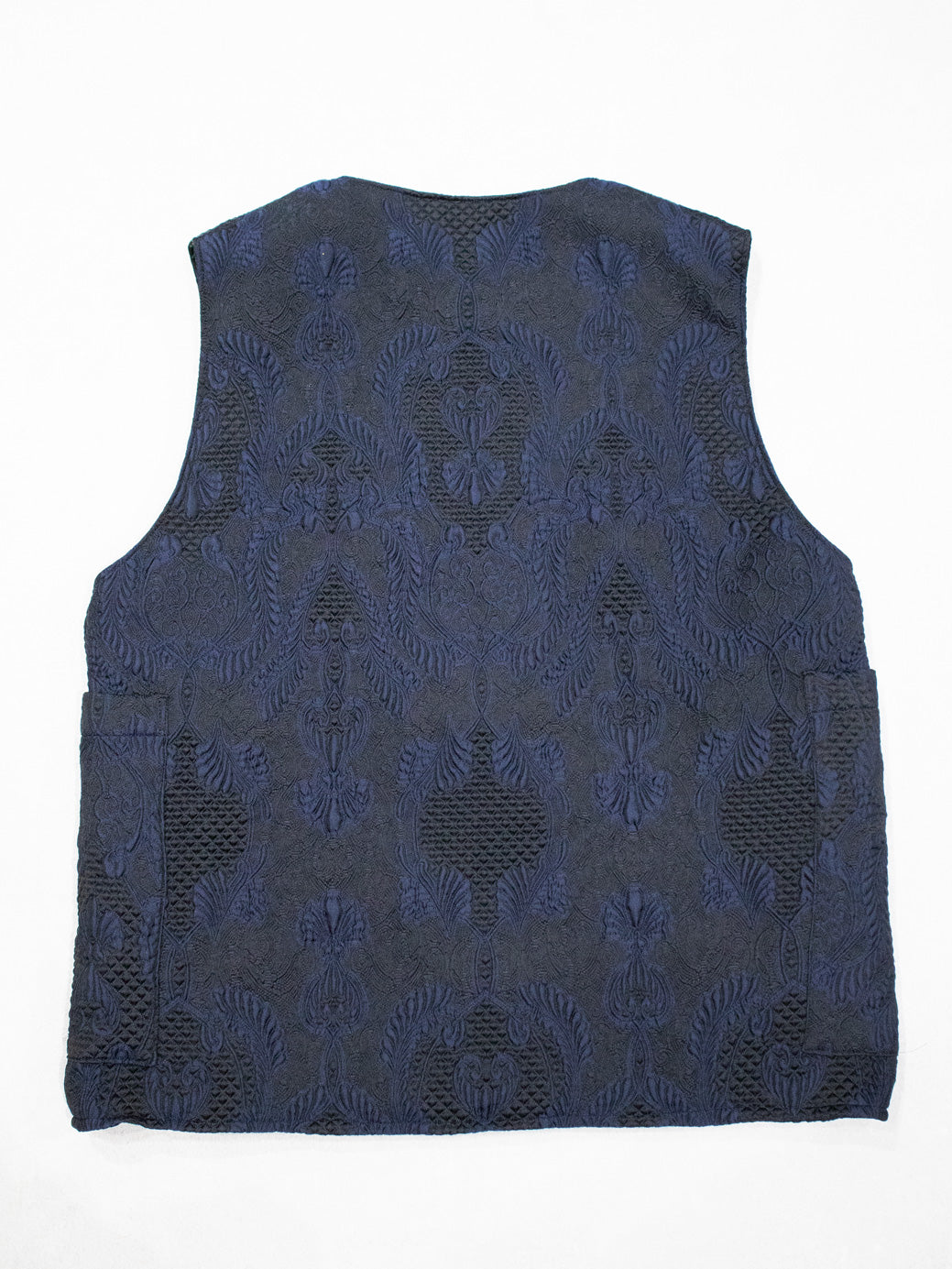 ヨーロッパ製ジャガード織VEST/BLUE