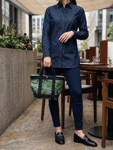 2WAY帆布トートバッグ・GREENLEEFBK