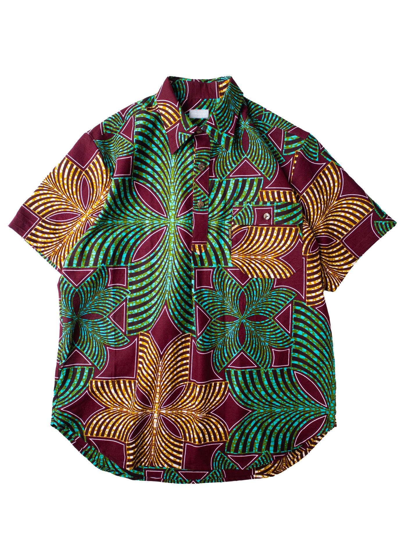 プルオーバーAFRICANシャツ／GREEN