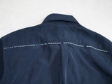 【Men's】Cubaアフリカン半袖シャツ／NAVY×BLUE