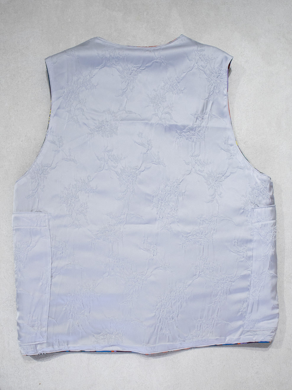 リバーシブルサテンVEST／MULTI COLOR