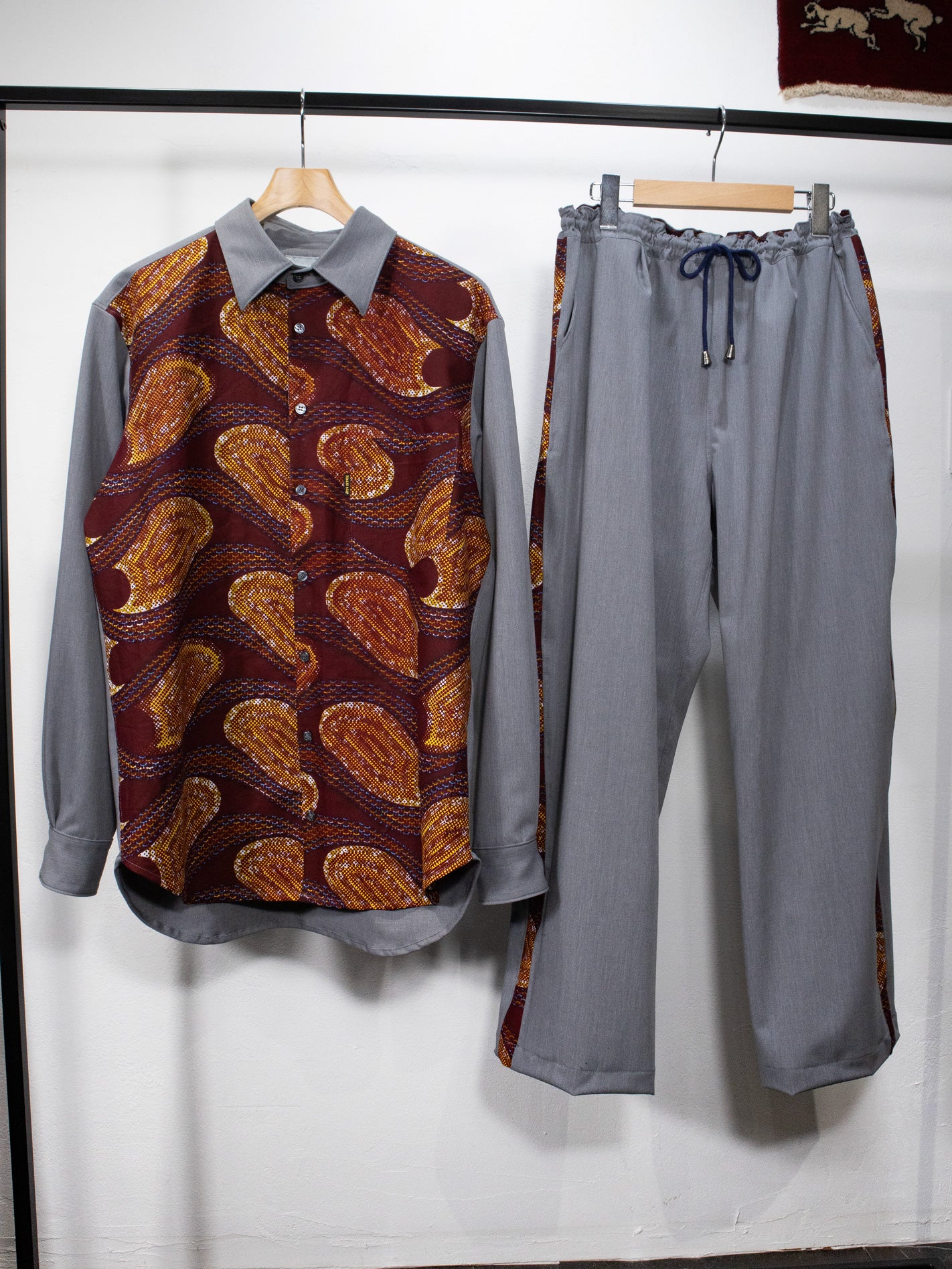 パネル長袖シャツ／AZKI【セットアップ可商品】