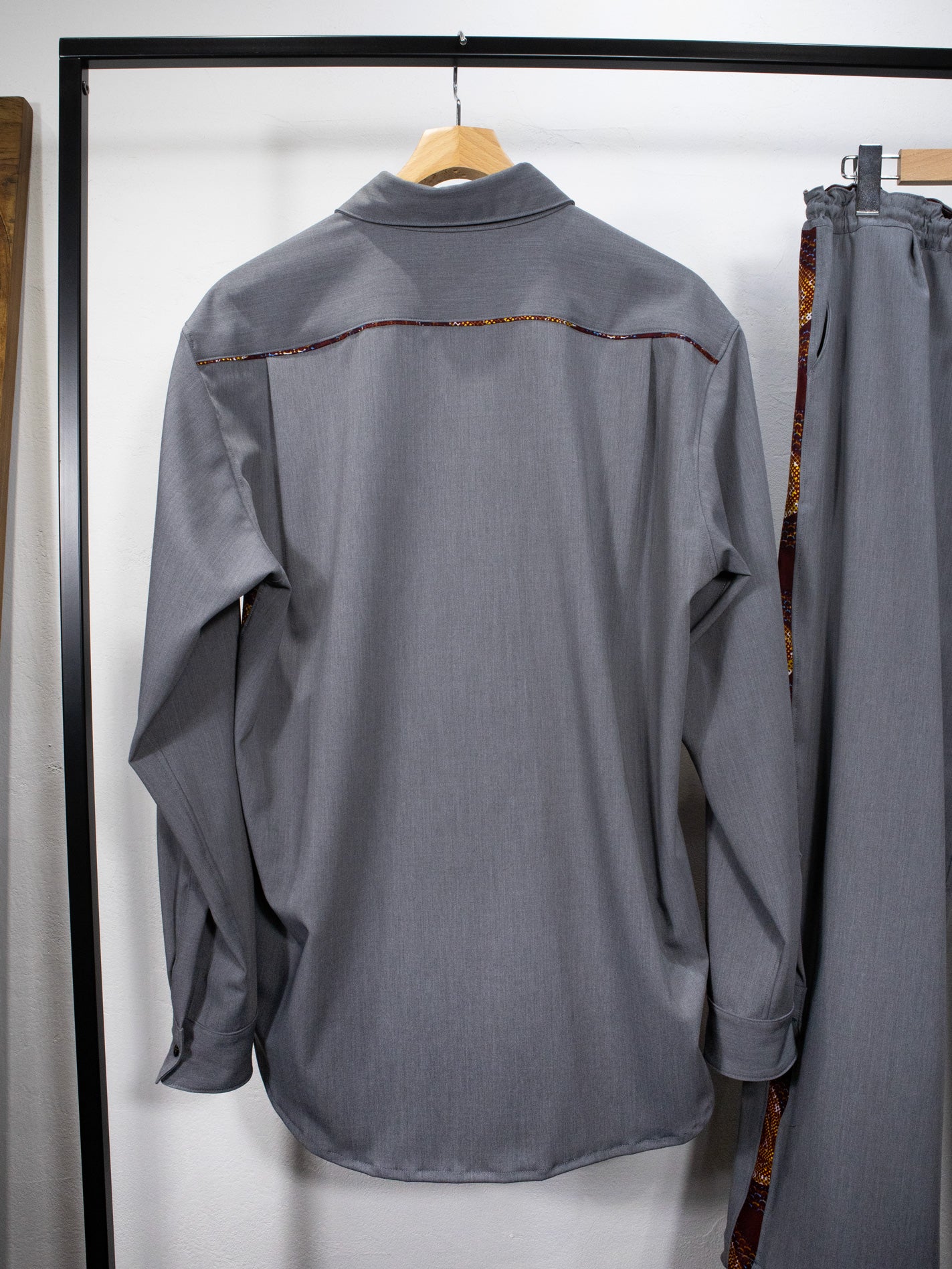 パネル長袖シャツ／AZKI【セットアップ可商品】