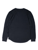 パッチワークMSサーマルロングTシャツ／BLACK.M2