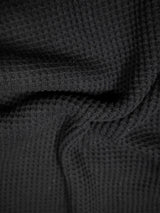 パッチワークMSサーマルロングTシャツ／BLACK.M2