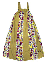 サスペンダーワンピースPATCHWORK／KAH・PINE
