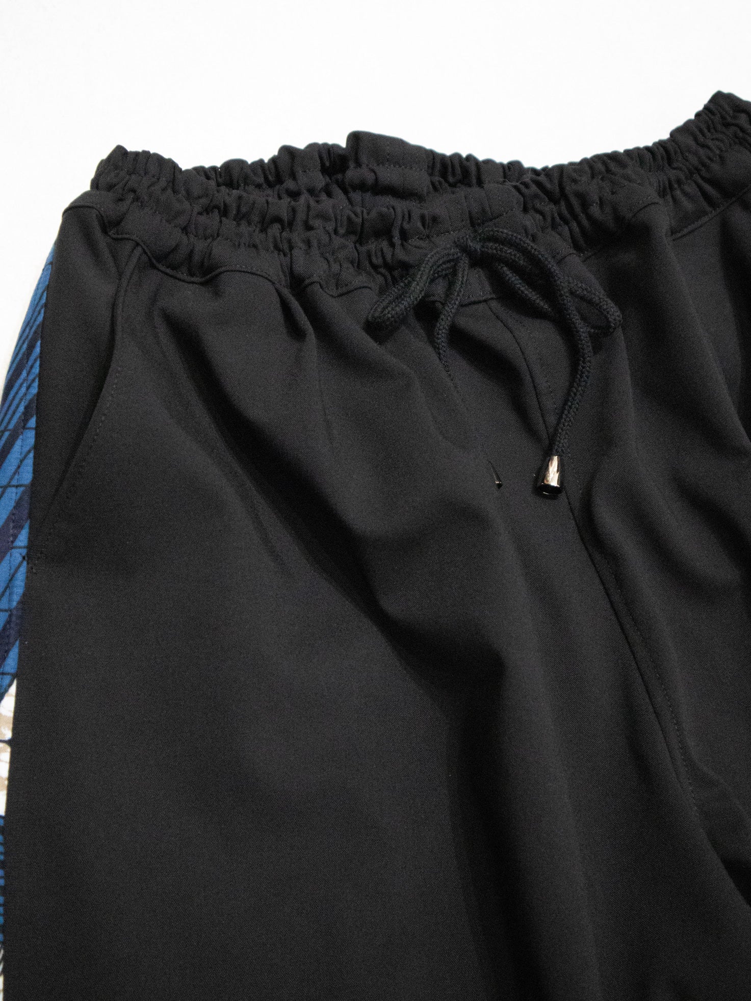 ワンタックEASYテーパードラインパンツ／BLACKBLUE【セットアップ可商品】