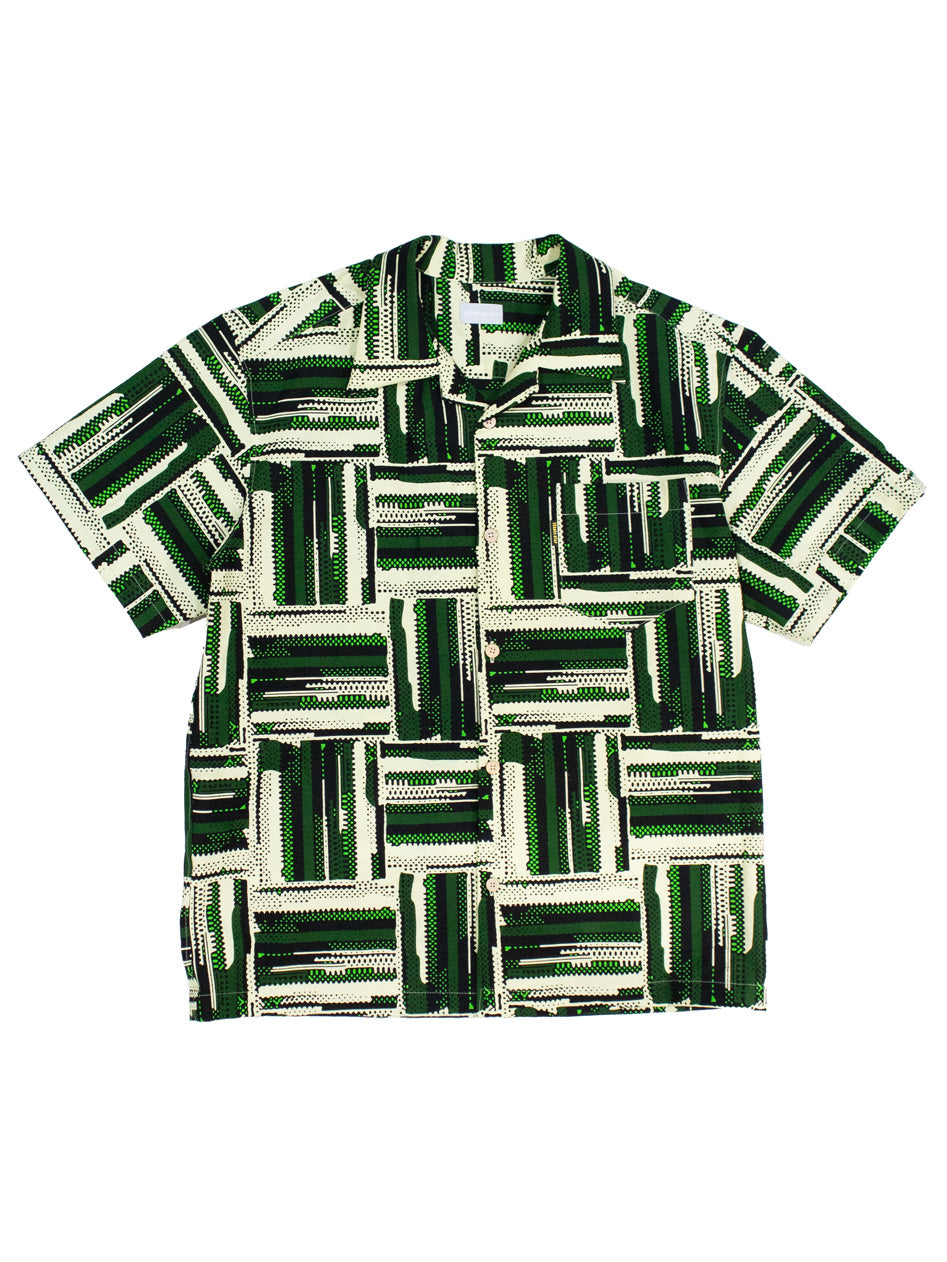【Men's】アフリカンオープンカラーシャツ／GREENGIOMET