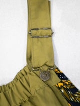 撥水サスペンダーワンピースPATCHWORK／KAH・GOLD