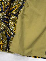 撥水サスペンダーワンピースPATCHWORK／KAH・GOLD