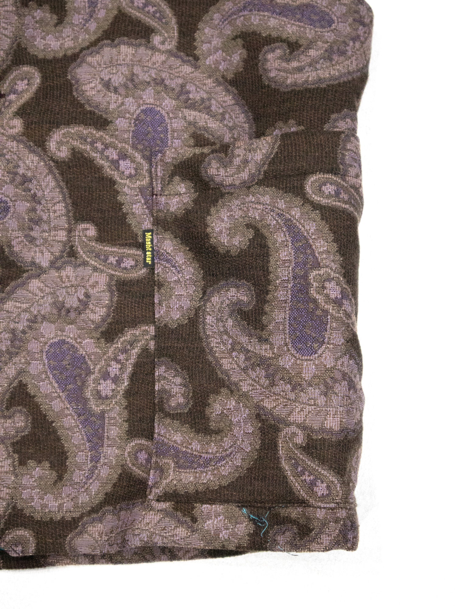 イタリア製ジャガード織VEST／BROWNPURPLE