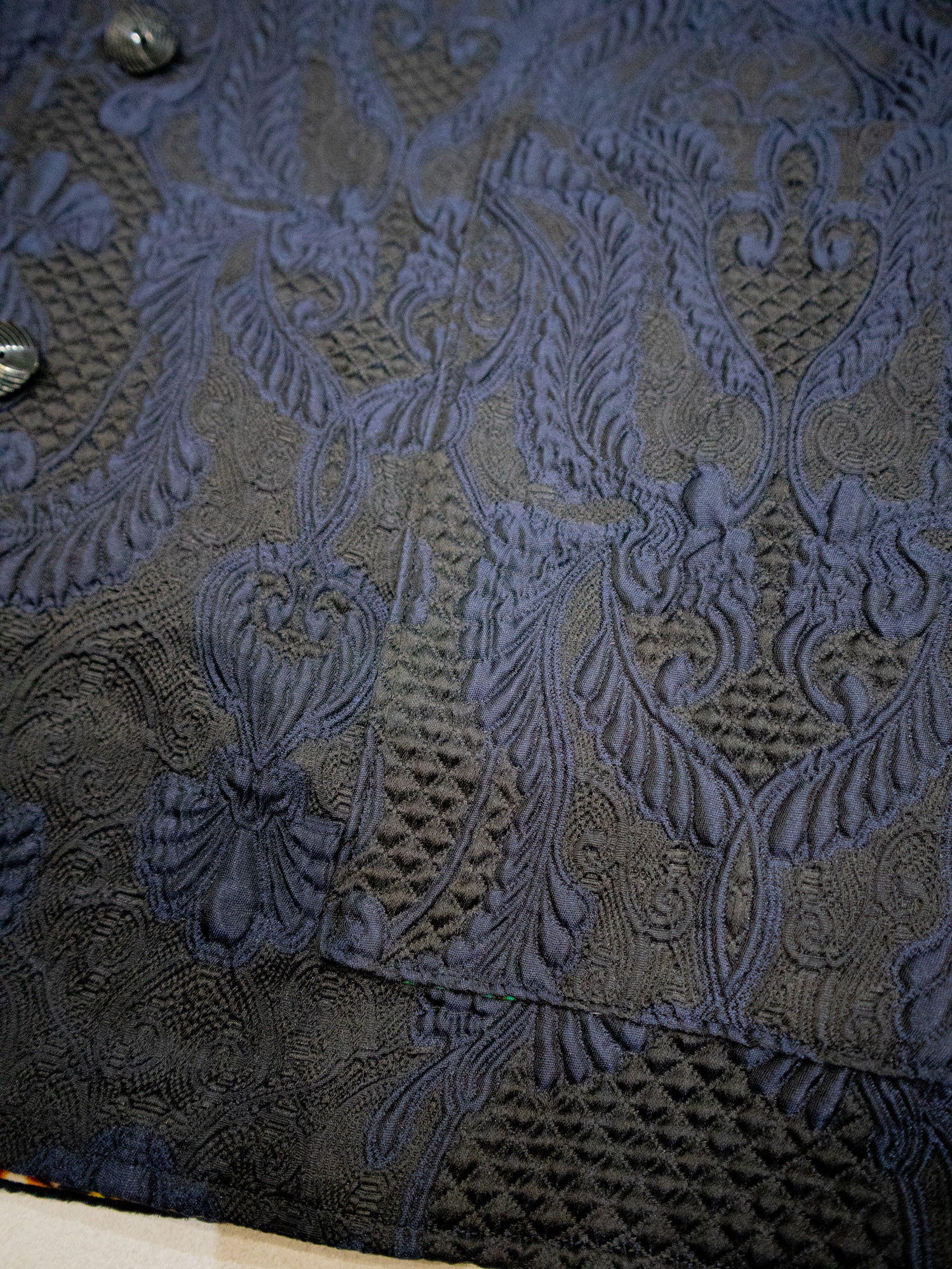 ヨーロッパ製ジャガード織VEST／BLUE