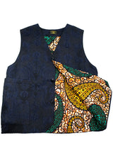 ヨーロッパ製ジャガード織VEST／BLUE