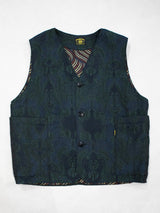 ヨーロッパ製ジャガード織VEST／GREEN