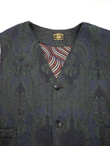 ヨーロッパ製ジャガード織VEST／GREEN