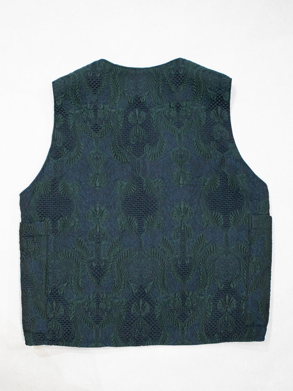 ヨーロッパ製ジャガード織VEST／GREEN