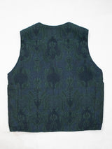 ヨーロッパ製ジャガード織VEST／GREEN