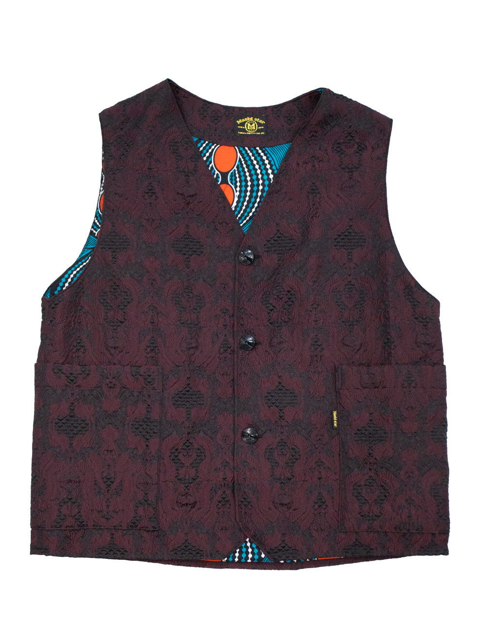 ヨーロッパ製ジャガード織VEST／RED