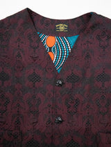 ヨーロッパ製ジャガード織VEST／RED