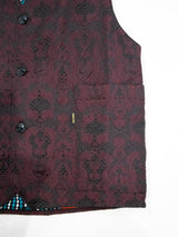 ヨーロッパ製ジャガード織VEST／RED