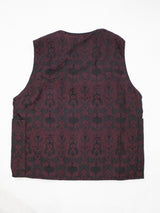 ヨーロッパ製ジャガード織VEST／RED