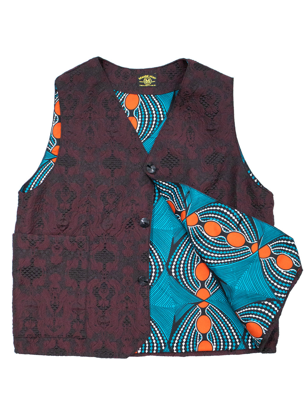 ヨーロッパ製ジャガード織VEST／RED