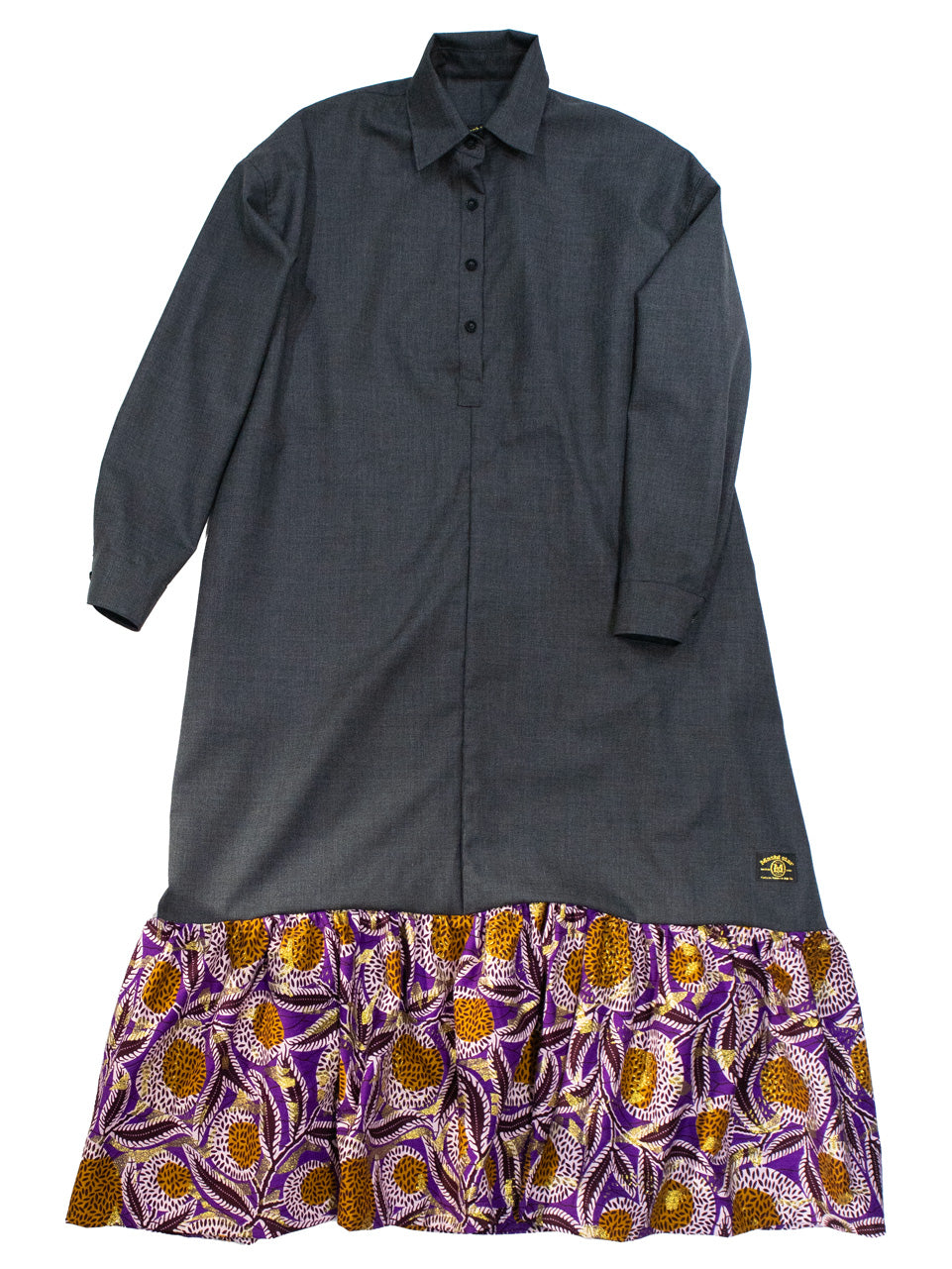 ウールワンピース／グレー