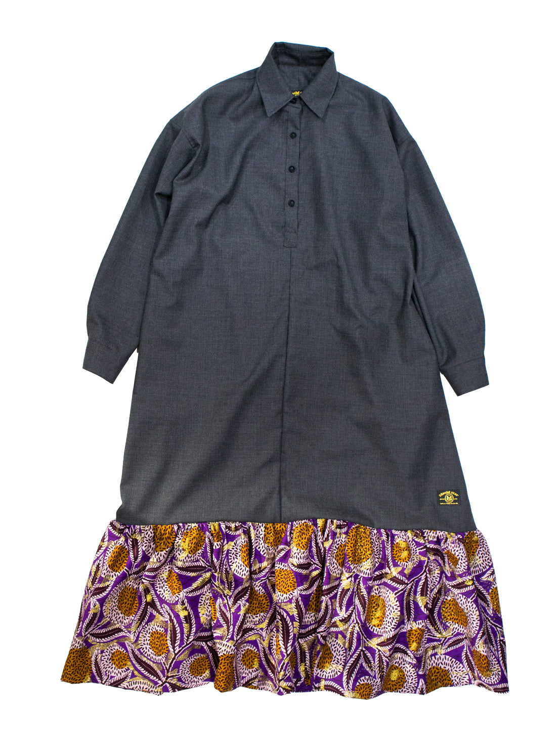 ウールワンピース／グレー