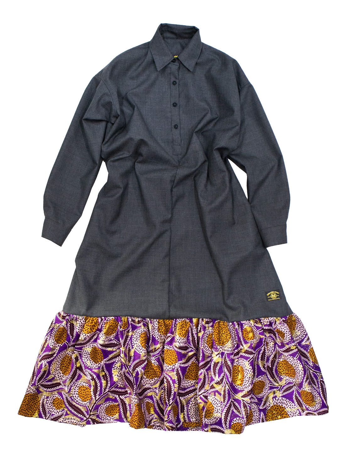 ウールワンピース／グレー