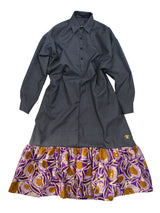 ウールワンピース／グレー