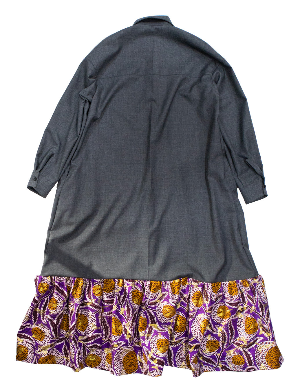 ウールワンピース／グレー