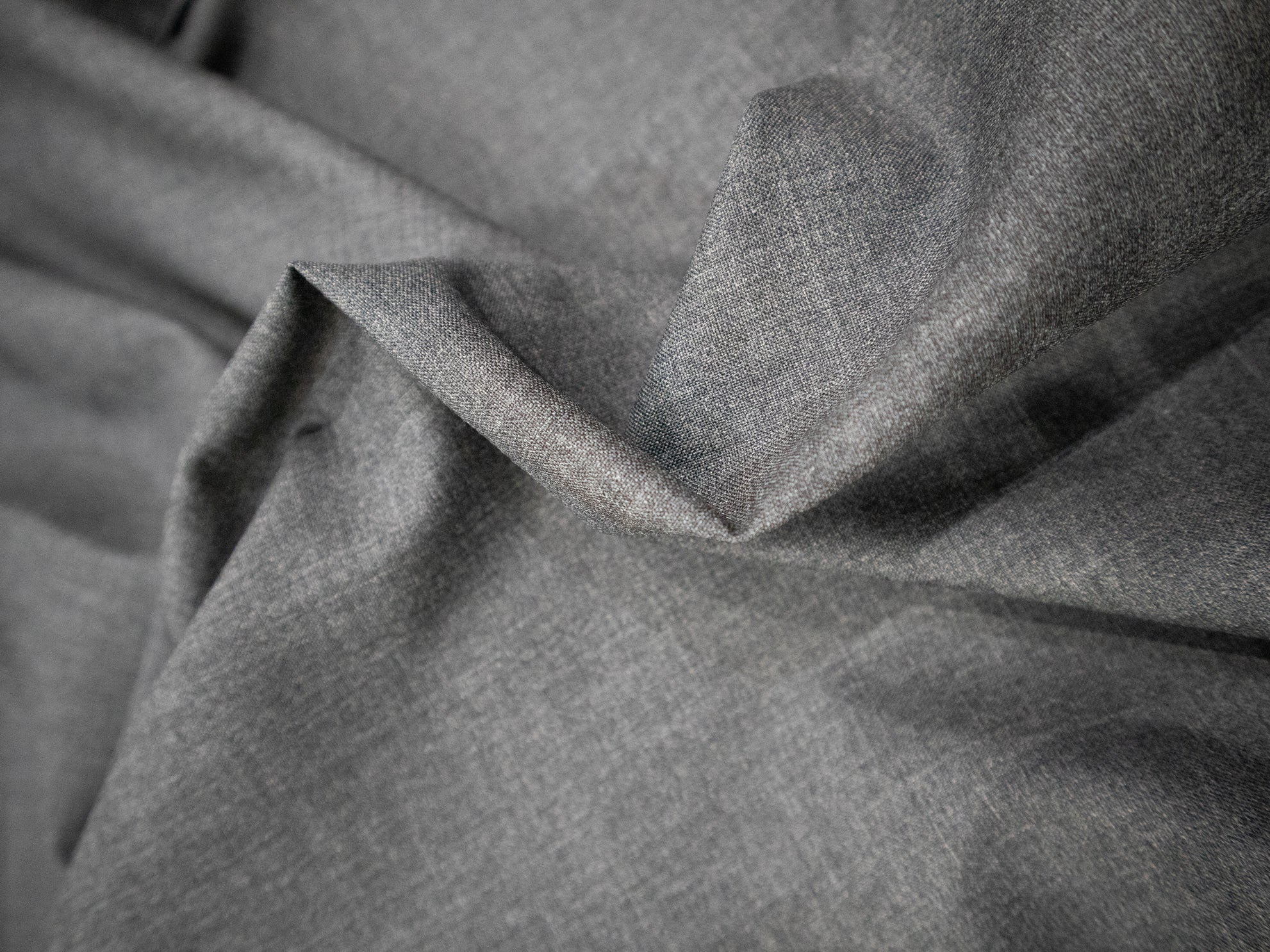 ウールワンピース／グレー