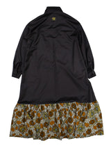 ウールワンピース／BROWN・FROWER