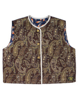 イタリア製生地のツィードベスト／RED