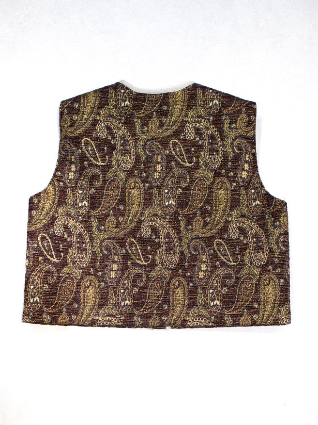 イタリア製生地のツィードベスト／RED