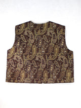 イタリア製生地のツィードベスト／RED