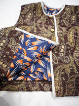 イタリア製生地のツィードベスト／RED