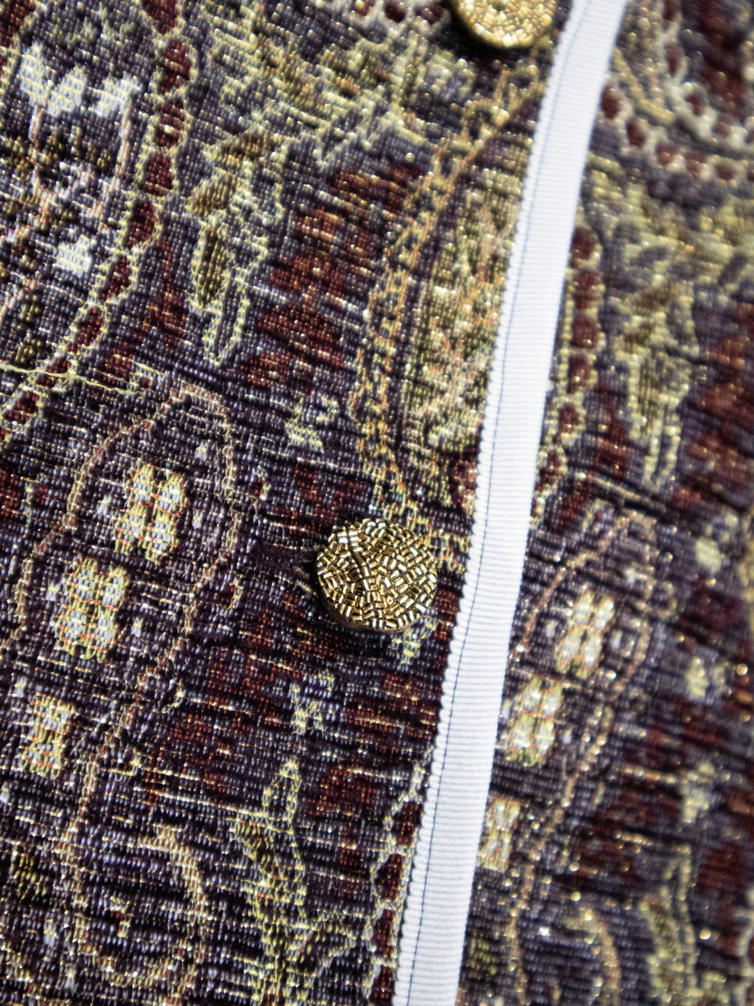 イタリア製生地のツィードベスト／RED