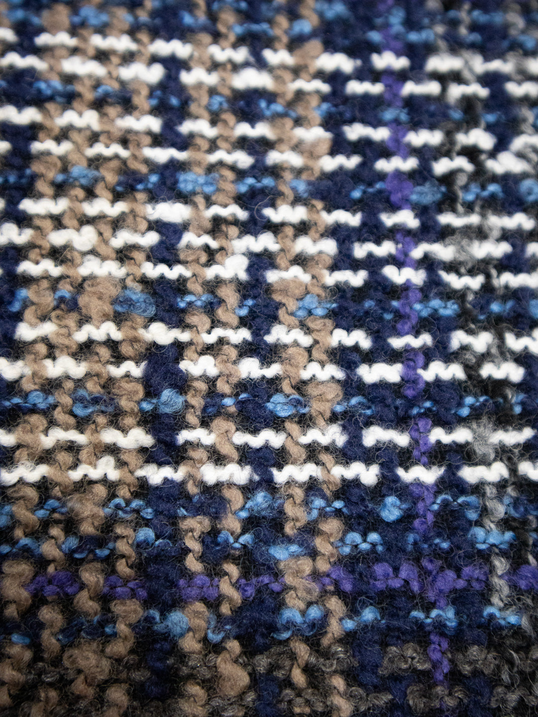 イタリア製生地のツィードベスト／BLUE