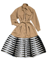 タイプライターサファリワンピース／BLACKGIZA