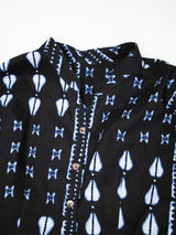 ビショップ８スリーブ前開きワンピース／INDIGO DYE