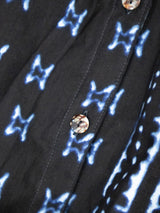 ビショップ８スリーブ前開きワンピース／INDIGO DYE
