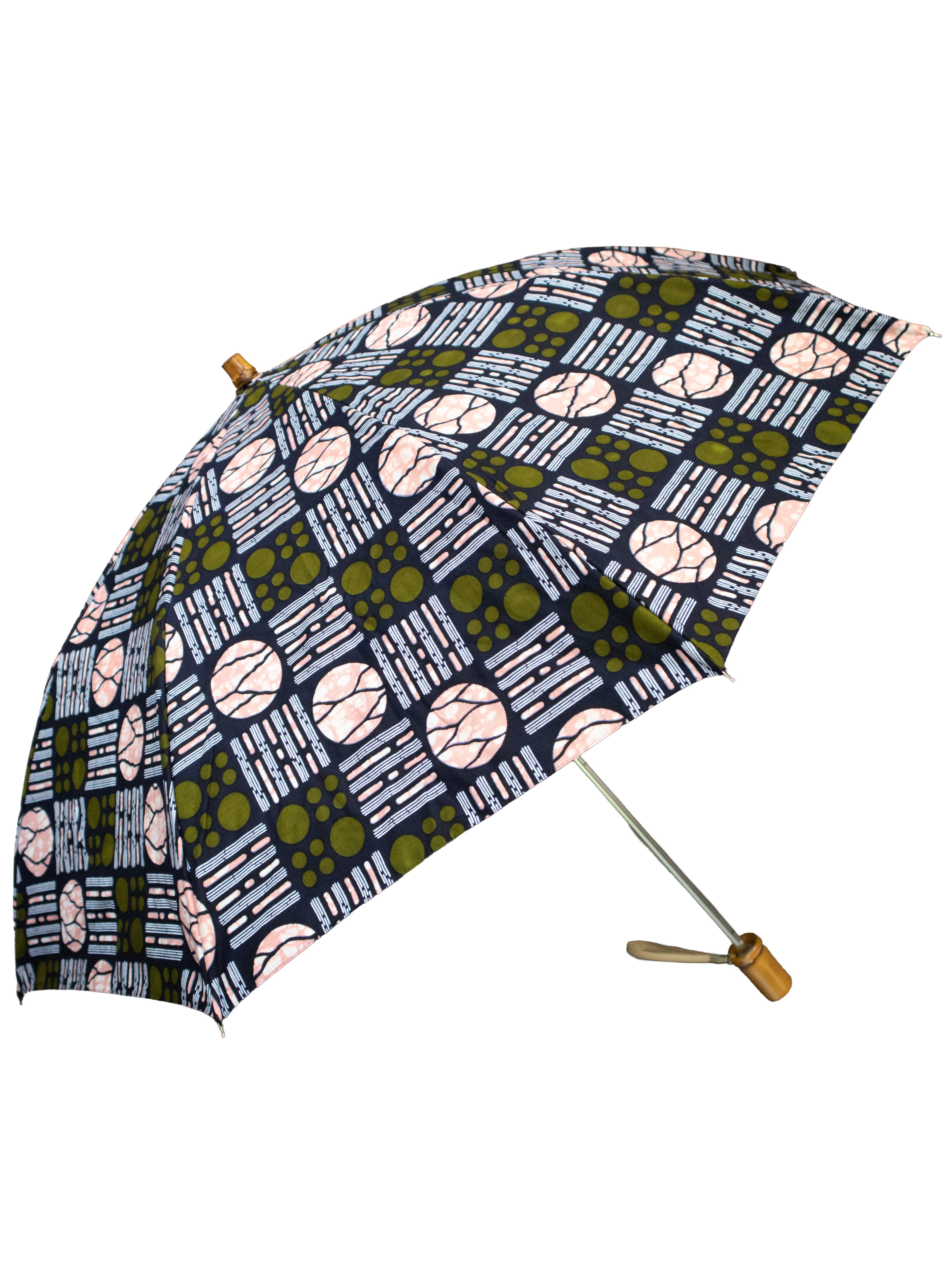 晴雨兼用ファブリック折りたたみ傘（日本製）／B
